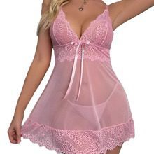 【Sexy lingerine】New erotic lingerie sexy female chain mesh lingerie three-piece erotic suit - Lunarlulu