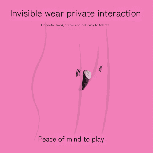 【Vibrator】-Remote Control Wearing Vibrator – Heartbeat – Black - Lunarlulu