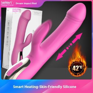 【Vibrator】G Spot Vibrator with Heating Function for Clitoris G-spot Stimulation,Waterproof Dildo Women or Couple Fun(Red) - Lunarlulu-lulu dolls