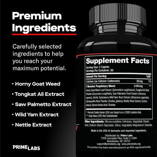 Prime Labs Men’s Testosterone Booster – Stamina, Endurance, & Strength – cash on delivery (COD) - Lunarlulu
