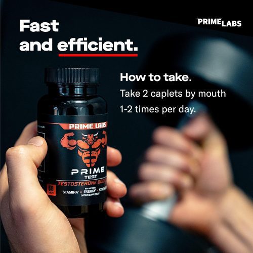 Prime Labs Men’s Testosterone Booster – Stamina, Endurance, & Strength – cash on delivery (COD) - Lunarlulu