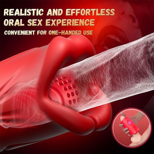 【Masturbator】App-Controlled Male Masturbator Cup – Realistic Lip Grip with 9 Vibration Modes - Lunarlulu