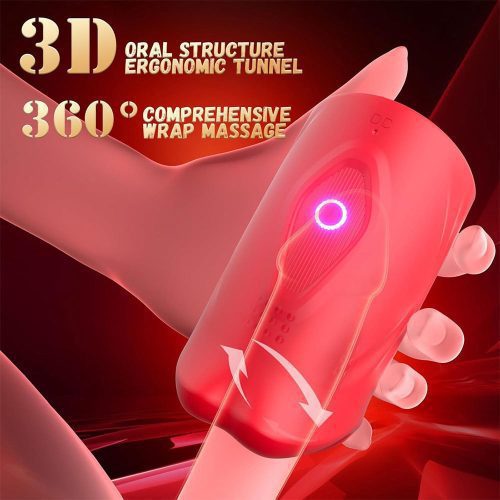 【Masturbator】App-Controlled Male Masturbator Cup – Realistic Lip Grip with 9 Vibration Modes - Lunarlulu