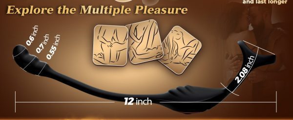 【Prostate Massager】App-Controlled Prostate Massager with Thrusting Lock Ring – Anal Plug & Vibrator Combo - Lunarlulu
