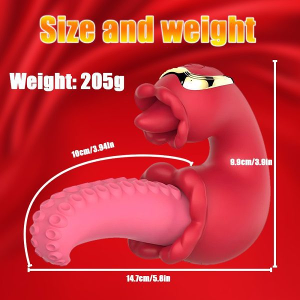 【Vibrator】Realistic Licking Vibrator – Thrust, Vibe, Soft & Stimulating - Lunarlulu