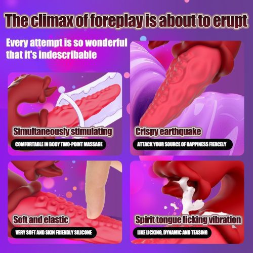 【Vibrator】Realistic Licking Vibrator – Thrust, Vibe, Soft & Stimulating - Lunarlulu