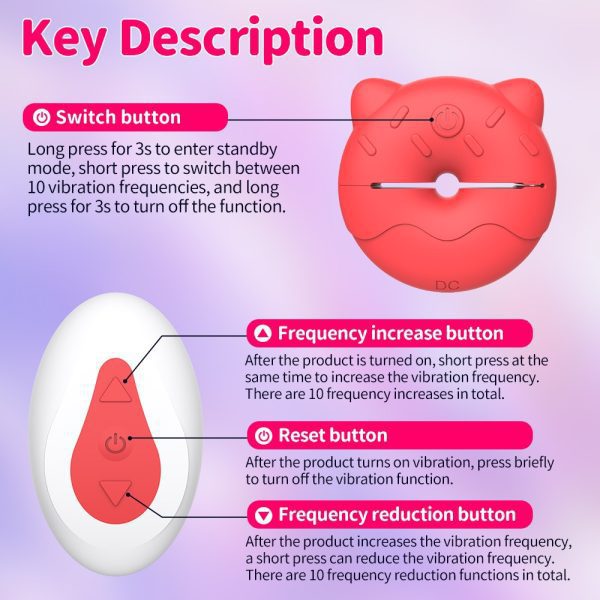 【Nipples】Wireless Vibrating Nipple Clamps for Women – 10 Vibration Modes - Lunarlulu