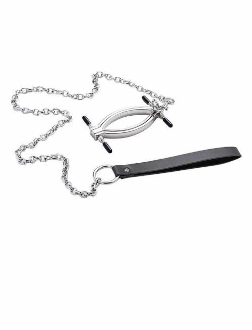 【Nipples & Bondage】Vibrating Nipple Clamps with Egg Massager for Women and Adjustable Bondage Restraint Strap for Couples - Lunarlulu