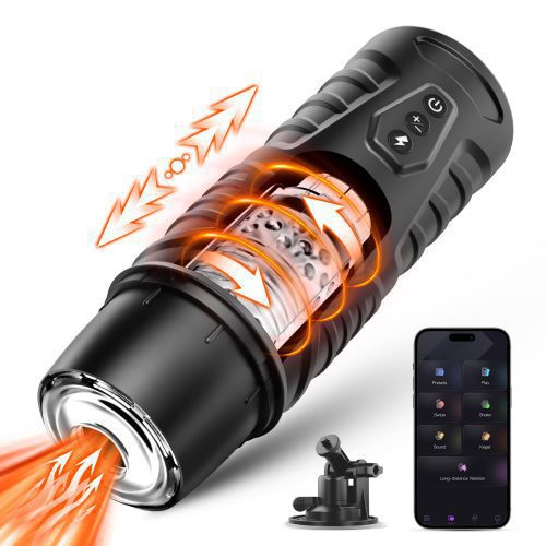 Masturbrator||Automatic Thrusting & Rotating Male Masturbator – 7 Intensity Modes, Hands-Free Pleasure - Lunarlulu