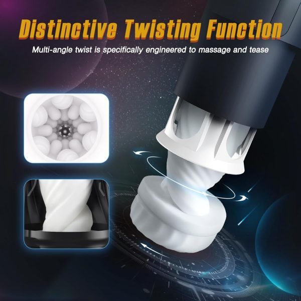 Masturbator||Automatic Heating Thrusting & Rotating Male Masturbator – 5 Vibration Modes, 5 Thrusting Levels, 3 Rotation Speeds, Vacuum Suction, Smart Reset - Lunarlulu