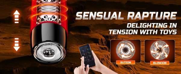 Masturbator||Automatic Thrusting Rotating Talking Silicone Male Masturbator – Long-Distance Stroke, Smart Interactive Experience - Lunarlulu