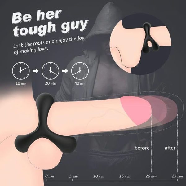 TRIANGLE Silicone Cock Ring For Men Erection - Lunarlulu-lulu dolls