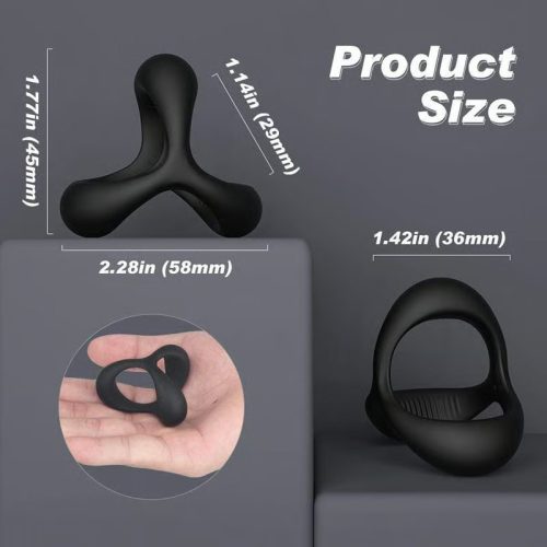 TRIANGLE Silicone Cock Ring For Men Erection - Lunarlulu-lulu dolls