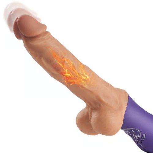 Alvira Realistic 12.59 IN 10 Vibrating 6 Thrusting Swinging Heating Dildo Vibrator - Lunarlulu-lulu dolls