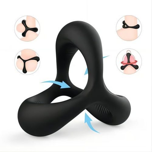 TRIANGLE Silicone Cock Ring For Men Erection - Lunarlulu-lulu dolls