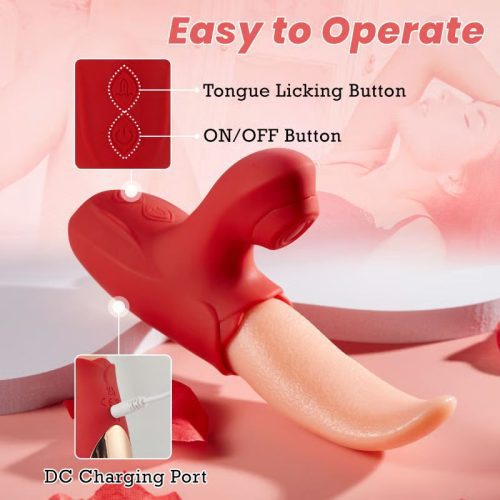 Suction Intensity Tongue-licking Clit & Nipple Stimulator - Lunarlulu-lulu dolls