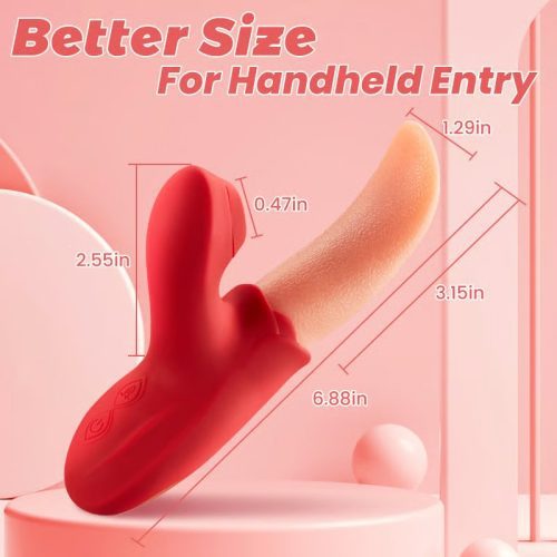 Suction Intensity Tongue-licking Clit & Nipple Stimulator - Lunarlulu-lulu dolls
