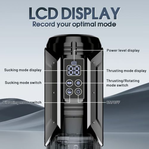 Queen Kendal 7 Vacuum Sucking for Oral Sex LCD Display Masturbator male sex toys - Lunarlulu-lulu dolls