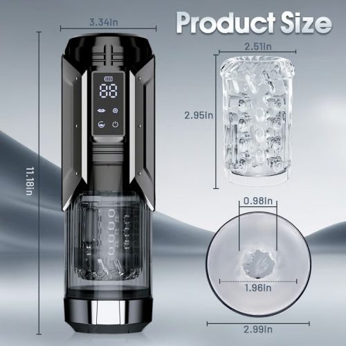 Queen Kendal 7 Vacuum Sucking for Oral Sex LCD Display Masturbator male sex toys - Lunarlulu-lulu dolls