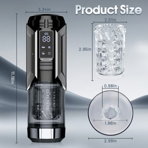 Queen Kendal 7 Vacuum Sucking for Oral Sex LCD Display Masturbator male sex toys - Lunarlulu-lulu dolls