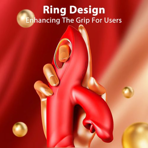 4 In 1 Thrusting & Licking Biting G-spot Vibrator Tongue Clitoral Stimulator - Lunarlulu-lulu dolls