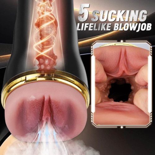 The Captain 10 Vibrating Sucking Pocket Vagina Deep Throat Male Stroker - Lunarlulu-lulu dolls