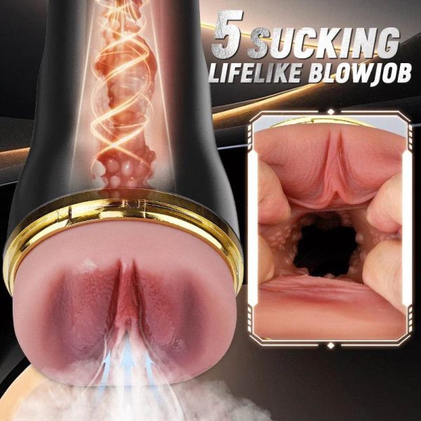 The Captain 10 Vibrating Sucking Pocket Vagina Deep Throat Male Stroker - Lunarlulu-lulu dolls