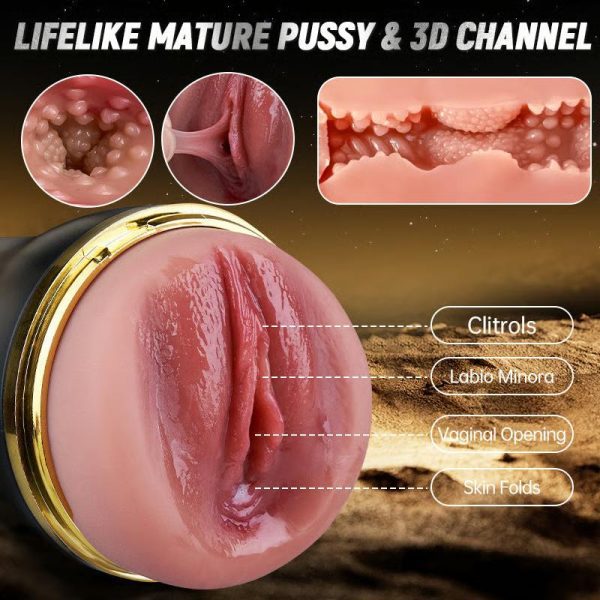 The Captain 10 Vibrating Sucking Pocket Vagina Deep Throat Male Stroker - Lunarlulu-lulu dolls