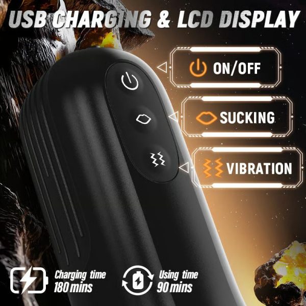 The Captain 10 Vibrating Sucking Pocket Vagina Deep Throat Male Stroker - Lunarlulu-lulu dolls