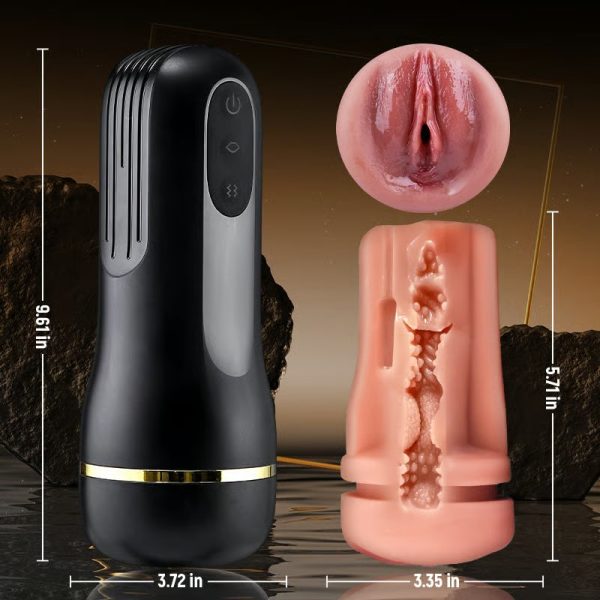 The Captain 10 Vibrating Sucking Pocket Vagina Deep Throat Male Stroker - Lunarlulu-lulu dolls