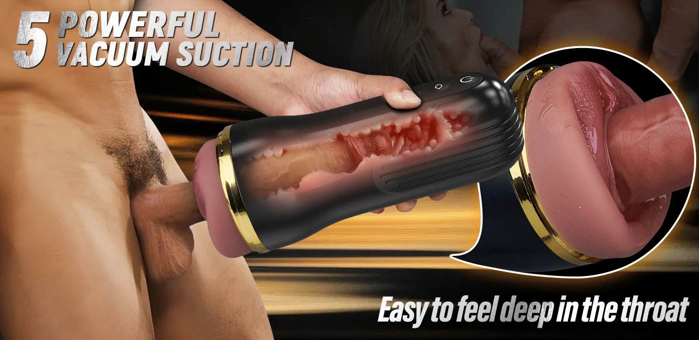 The Captain 10 Vibrating Sucking Pocket Vagina Deep Throat Male Stroker - Lunarlulu-lulu dolls