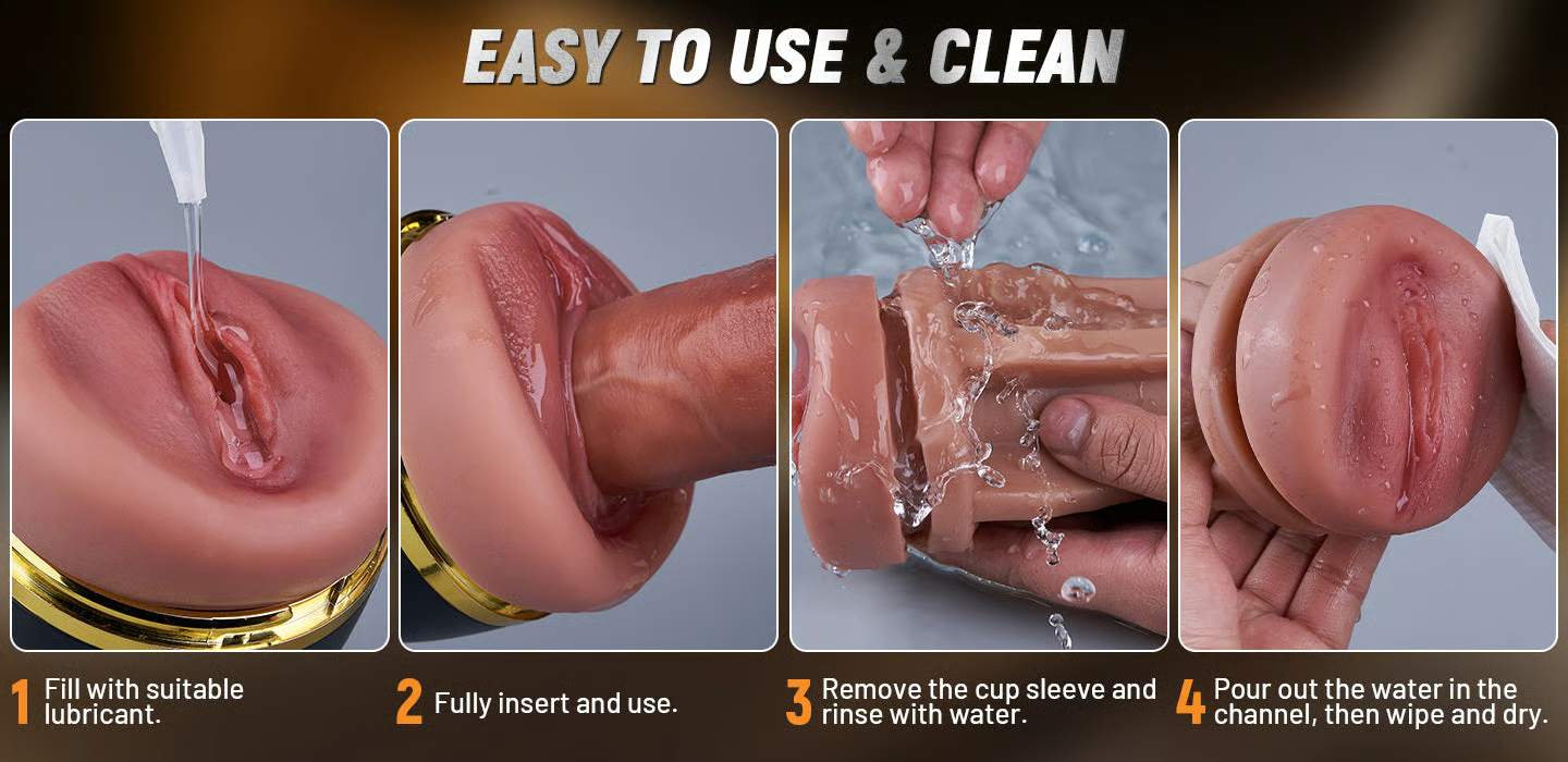 The Captain 10 Vibrating Sucking Pocket Vagina Deep Throat Male Stroker - Lunarlulu-lulu dolls