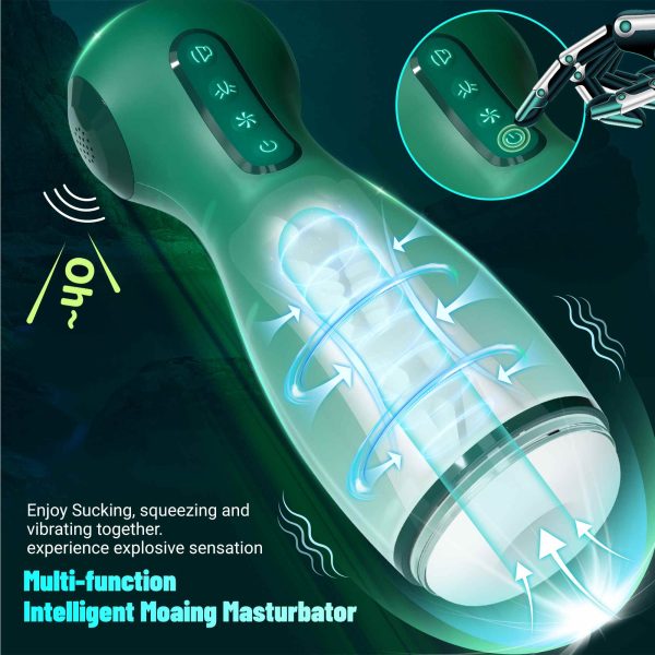 NVTOYS Civi Vibrating Suction and Voice Masturbation Cup APP Version - Lunarlulu-lulu dolls