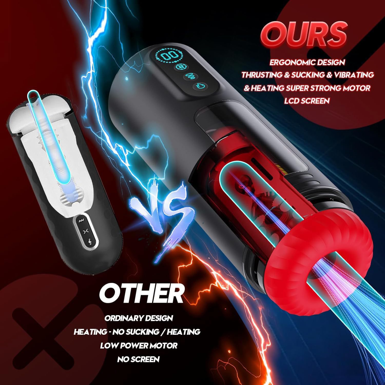 Kuangbiao Generation 3 Vibrating Suction Heating Sound Male Masturbation Cup - Lunarlulu-lulu dolls