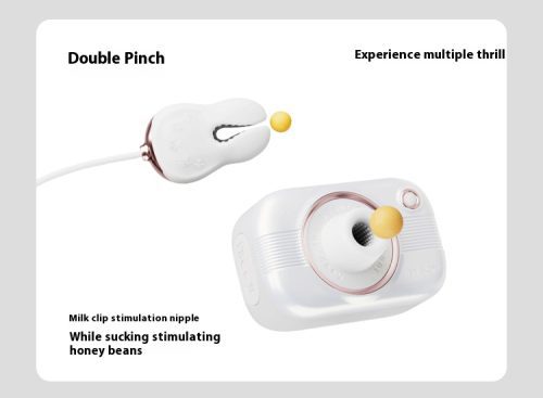 【Vibrator】Camera Sucking Toy White - Lunarlulu