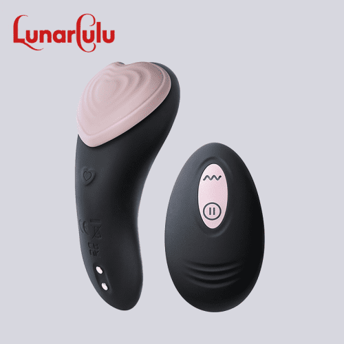 【Vibrator】-Remote Control Wearing Vibrator – Heartbeat – Black - Lunarlulu