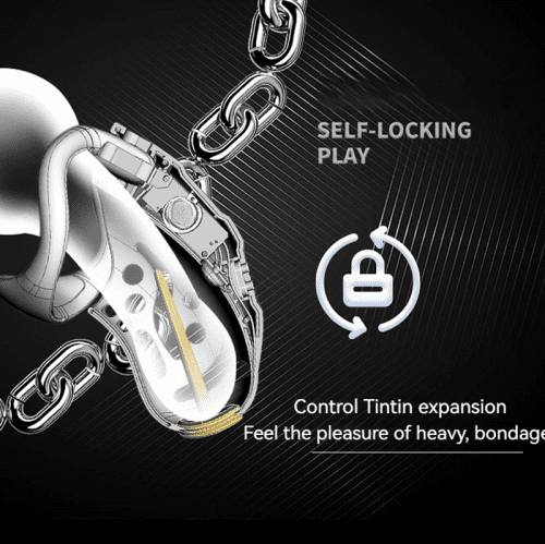 【Bondage】Nautilus electric shock Chastity Lock - Lunarlulu