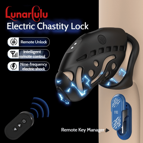 【Bondage】Nautilus electric shock Chastity Lock - Lunarlulu