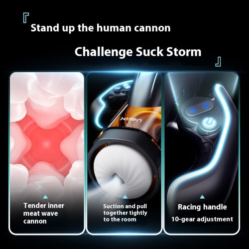 【Masturbators】Bermuda Storm Stretching Sucking Masturbator for Men - Lunarlulu