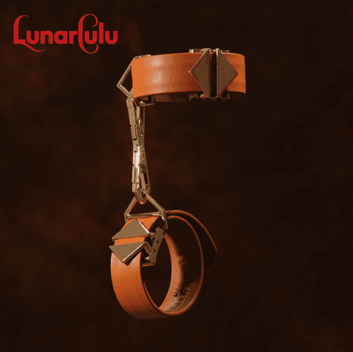 【Bondage】Belt cross with buckle set - Lunarlulu