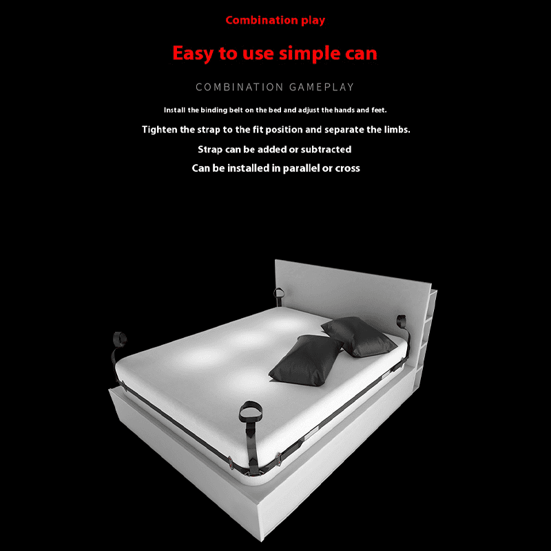 【Bondage】Bed bondage belt Set - Lunarlulu-lulu dolls