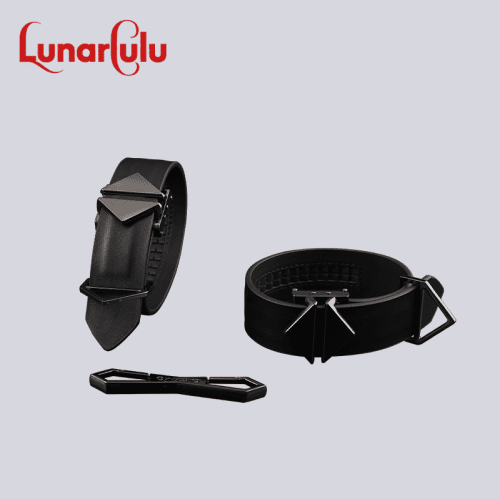 【Bondage】Belt cross with buckle set - Lunarlulu