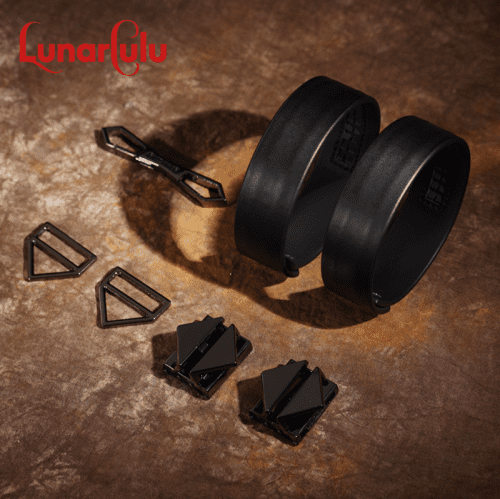 【Bondage】Belt cross with buckle set - Lunarlulu
