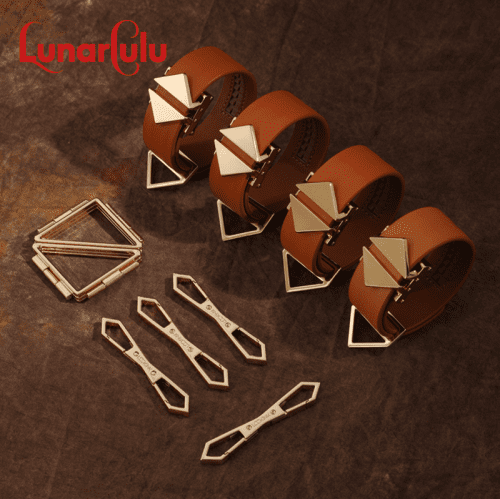 【Bondage】Belt cross with buckle set - Lunarlulu