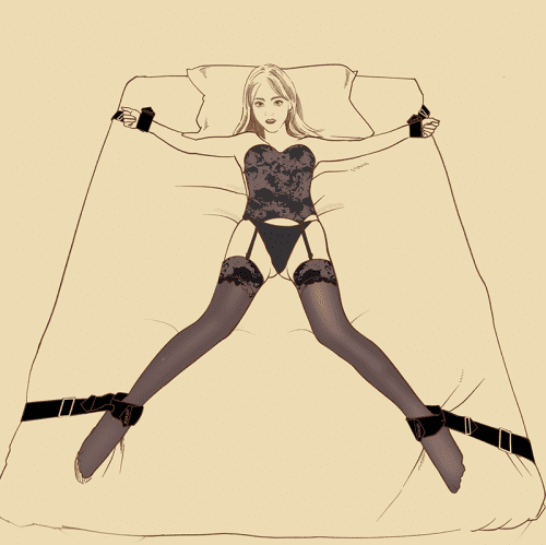 【Bondage】Bed bondage belt Set - Lunarlulu