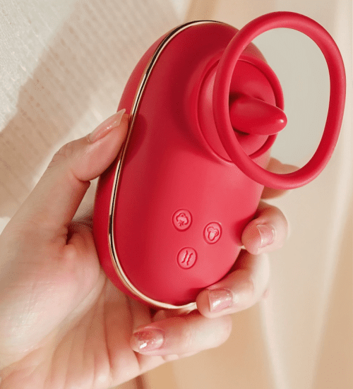 【Vibrator】Teasing Egg Vibrator – Licking, Thrusting, Suction, 9×Vibe, 360° Motion, Rechargeable - Lunarlulu