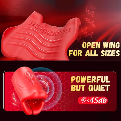 【Masturbator】App-Controlled Male Masturbator Cup – Realistic Lip Grip with 9 Vibration Modes - Lunarlulu