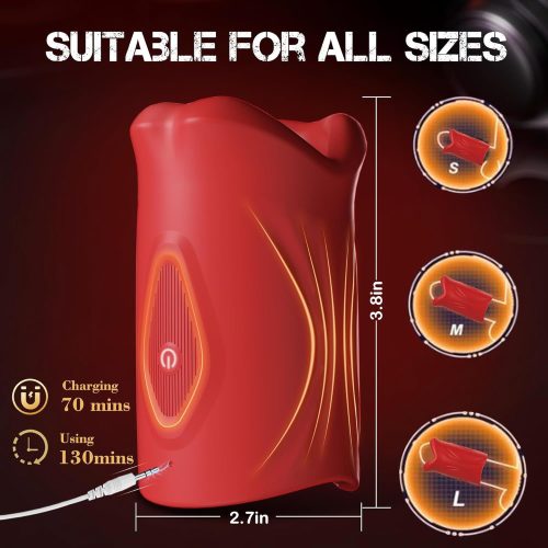 【Masturbator】App-Controlled Male Masturbator Cup – Realistic Lip Grip with 9 Vibration Modes - Lunarlulu