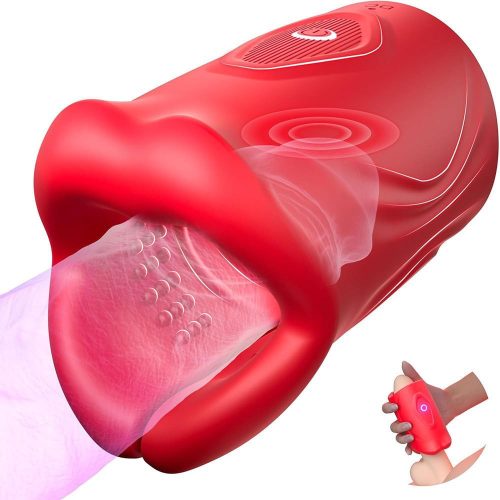 【Masturbator】App-Controlled Male Masturbator Cup – Realistic Lip Grip with 9 Vibration Modes - Lunarlulu