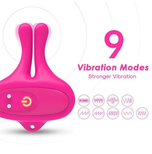 【Vibrator】Magnetic Bunny Ear Vibrating Nipple Clamps - Lunarlulu